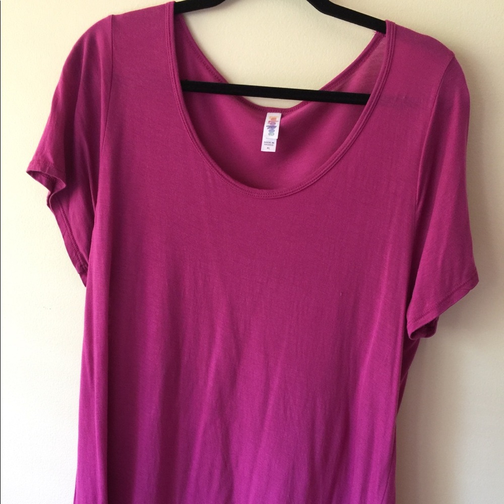 Lularoe Cranberry Mauve Classic T Shirt